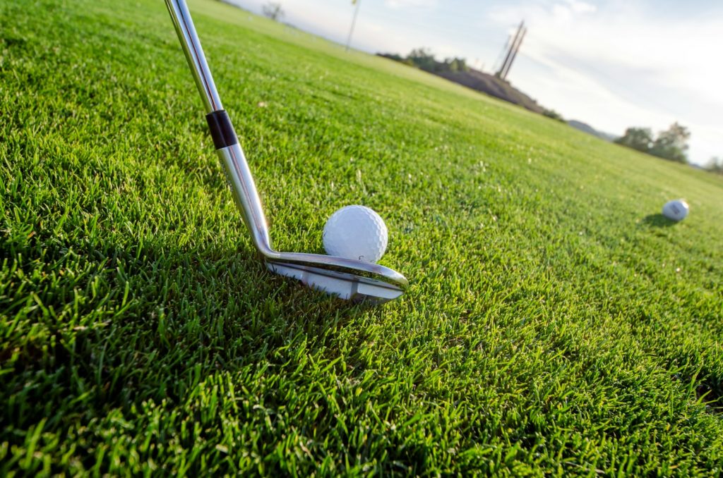 golf club on golf course